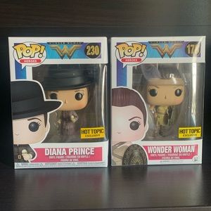 WONDER WOMAN FUNKO POP HOT TOPIC EXCLUSIVE | DIANA PRINCE | AMAZON
